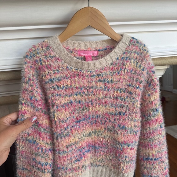 NWT Say What Pink Fuzzy Sweater Size 5 - Picture 3 of 5
